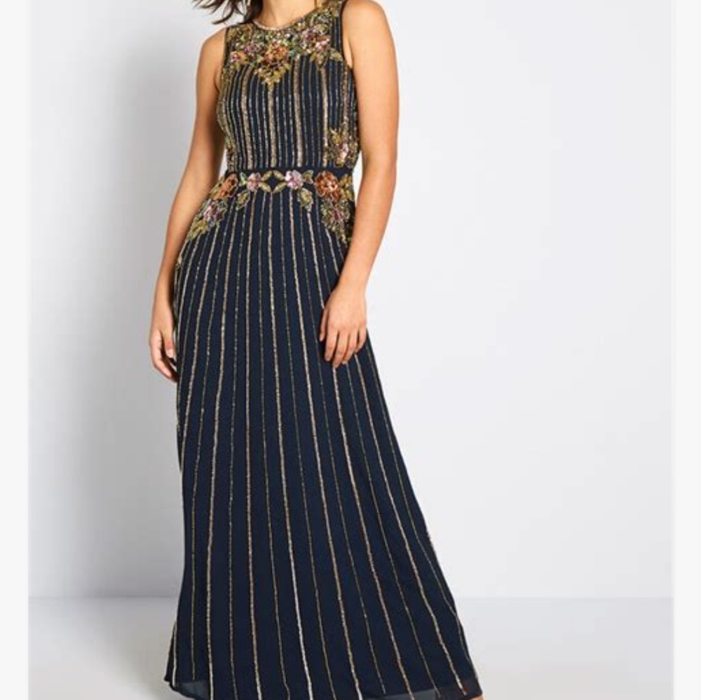 Modcloth Beaded Maxi Dress